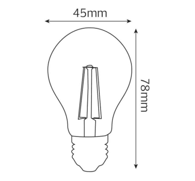 Світлодіодна лампа FILAMENT MINI GLOBE-4 4W Е27 4200К HOROZ ELECTRIC 001-063-0004-030