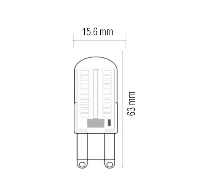 Світлодіодна лампа MEGA-5 5W G9 6400К HOROZ ELECTRIC 001-011-0005-020