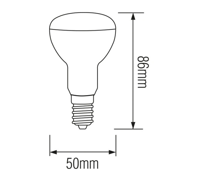 Світлодіодна лампа REFLED-6 6W E14 4200К R50 HOROZ ELECTRIC 001-040-0006-031