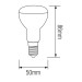 Світлодіодна лампа REFLED-6 6W E14 4200К R50 HOROZ ELECTRIC 001-040-0006-031