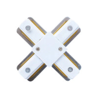 З’єднувач шинопровода Х-образний 220-240V білий HOROZ ELECTRIC 096-001-0003-011