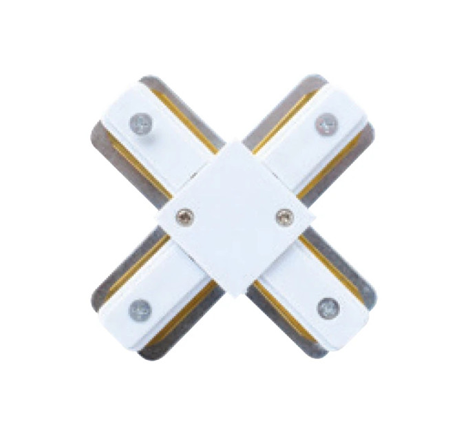 З’єднувач шинопровода Х-образний 220-240V білий HOROZ ELECTRIC 096-001-0003-011
