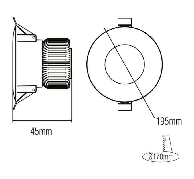 Світлодіодний світильник VANESSA-20 20W 6400K HOROZ ELECTRIC 016-044-0020-010
