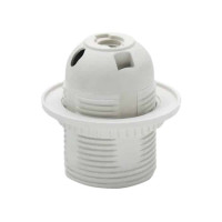 Патрон пластиковий з юбкою Е27 білий HOROZ ELECTRIC 094-002-0001-010