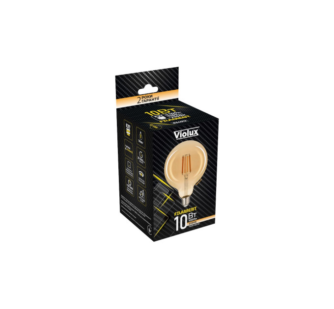 Лампа LED FILAMENT G95 10W E27 2200K (бронза) VIOLUX ( 834012 )