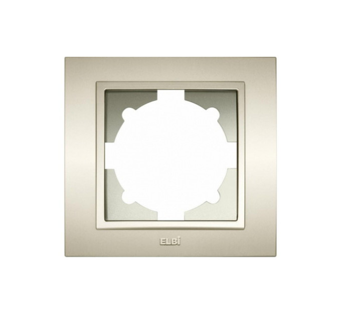 Рамка ELBI ZENA Silverline титан 1-на (608-011400-271)