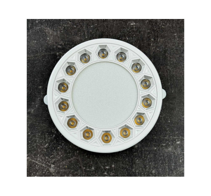 Світильник LED даунлайт Violux ADAMANT 18W 4200K круг IP20 білий ( 100160 )