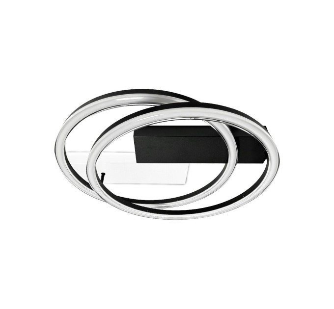 Світильник LED smart BRIONI-R+пульт 80W 3000-5000K IP20 круг чорний Violux ( 220695 )