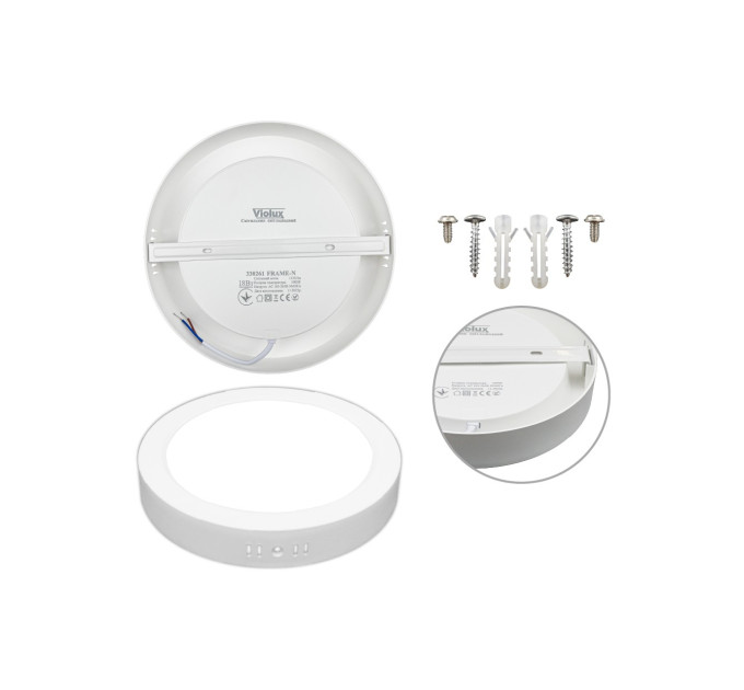 Світильник LED Violux ДББ FRAME-N 18W 5000K IP20 круг ( 330261 )