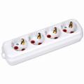 Колодка 4 гнізда з заземленням HOROZ ELECTRIC 200-400-401