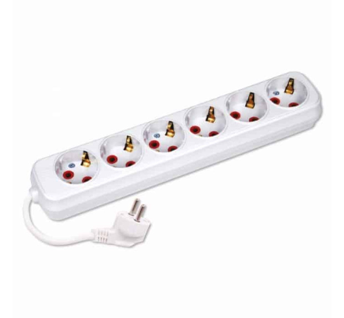 Подовжувач 6 гнізда 3 М з заземленням HOROZ ELECTRIC 200-603-601