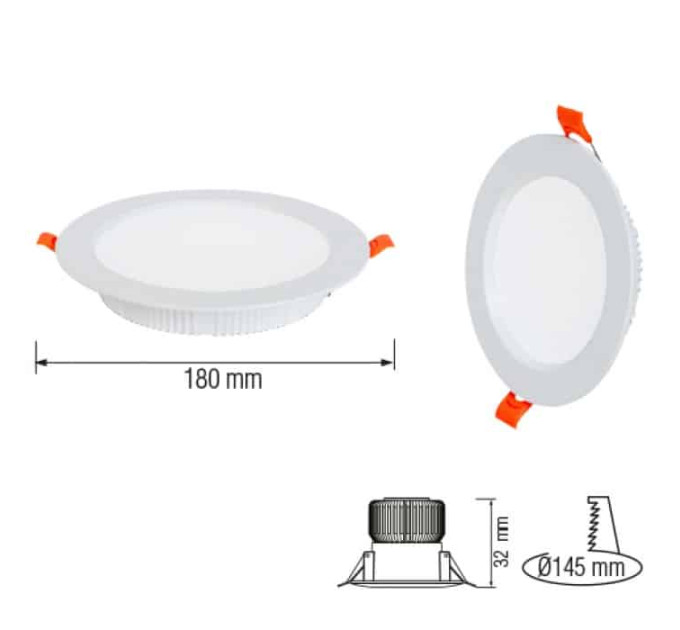 Світлодіодний світильник врізний ALEXA-24 24W 4200К HOROZ ELECTRIC 016-048-0024-030