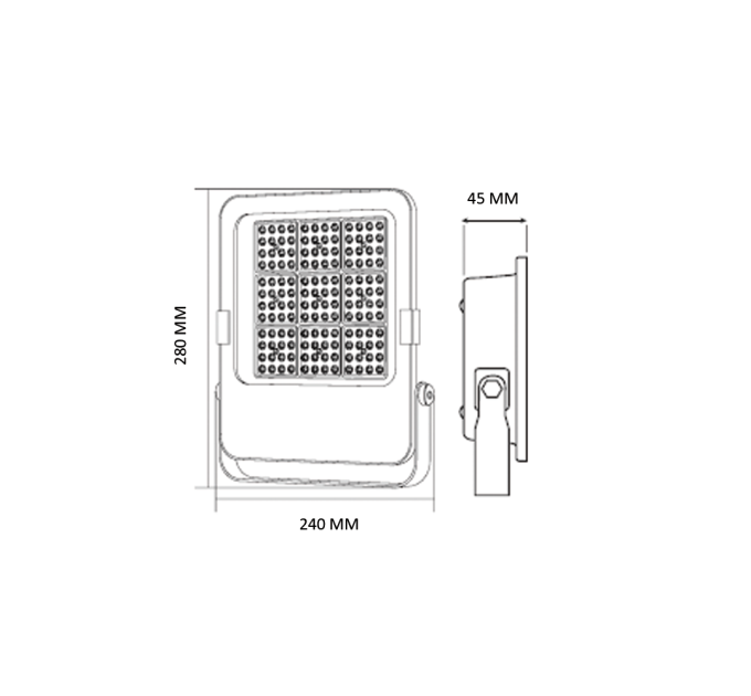 Прожектор світлодіодний BORNEO-100 100W 6400K HOROZ ELECTRIC 068-033-0100-010