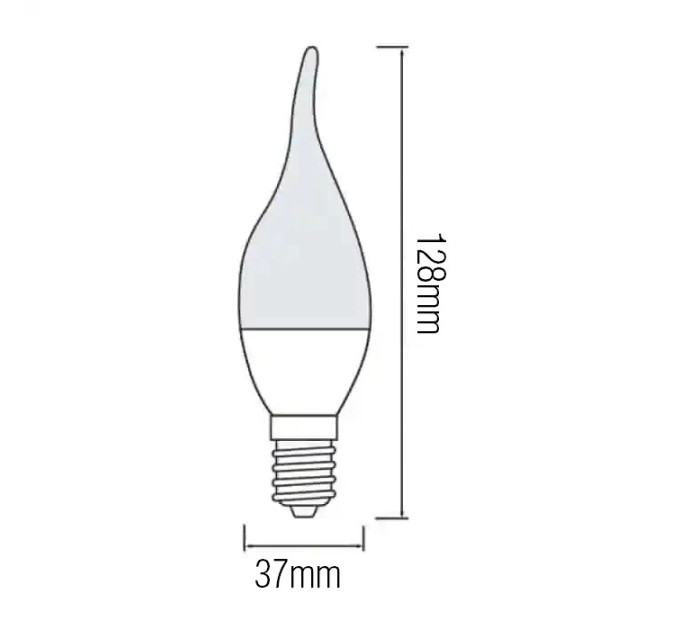 Світлодіодна лампа CRAFT-6 6W E14 6400К HOROZ ELECTRIC 001-004-0006-011