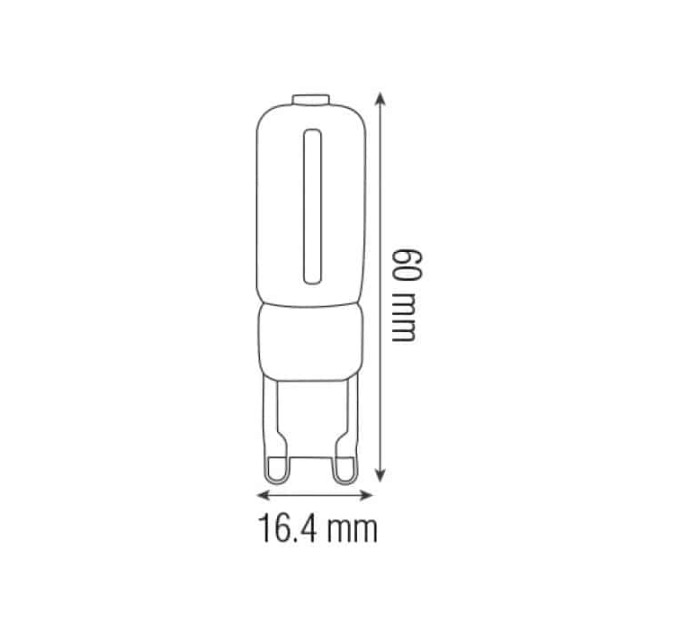 Світлодіодна лампа DECO-7 7W G9 6400К HOROZ ELECTRIC 001-023-0007-010