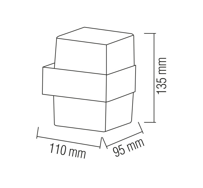 Світильник садово-парковий KING-10/S 10W 4200K чорний HOROZ ELECTRIC 076-082-0004-010