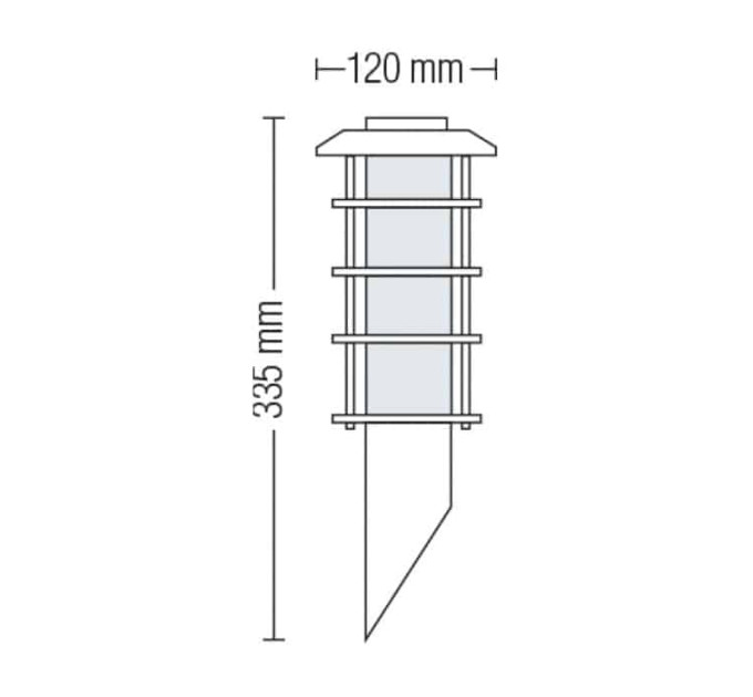 Світильник садово-парковий LADIN-1 Е27 HOROZ ELECTRIC 075-002-0001-010