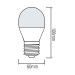 Cвітлодіодна лампа PREMIER-8 8W E27 6400К HOROZ ELECTRIC 001-006-0008-013