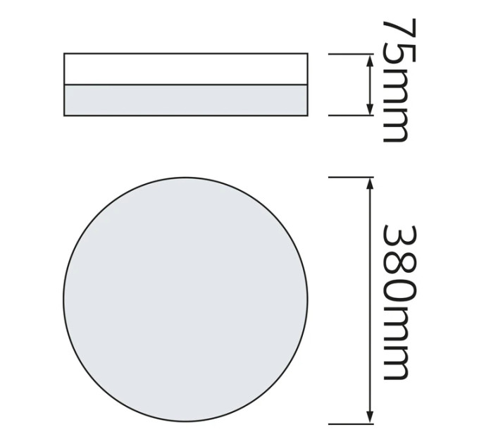 Світлодіодний світильник потолочний RADIUS-36 HOROZ ELECTRIC 027-012-0036-010