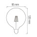 Світлодіодна лампа Filament RUSTIC TWIST-4 4W E27 HOROZ ELECTRIC 001-038-0004-010
