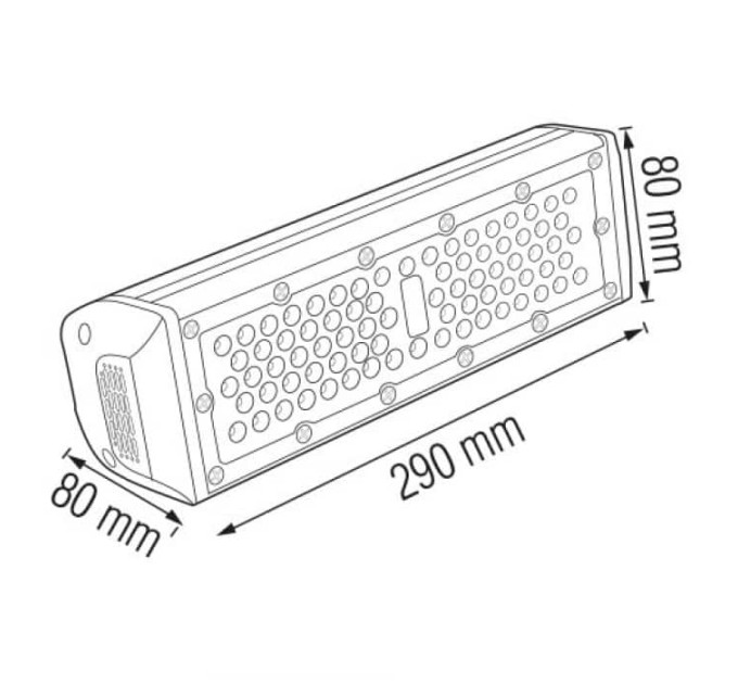 Світильник промисловий вологозахищений підвісний ZEUGMA-50 HOROZ ELECTRIC 063-005-0050-010