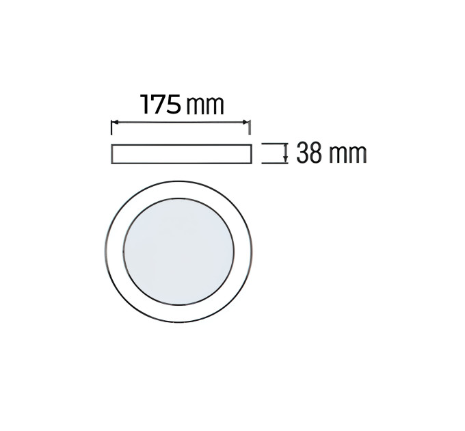 Світлодіодний світильник CATALINA-18 3CCT 18W білий HOROZ ELECTRIC 016-081-1018-010