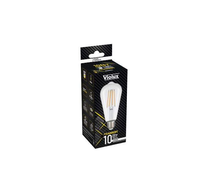 Лампа LED FILAMENT ST64 10W E27 4000К VIOLUX ( 836024 )