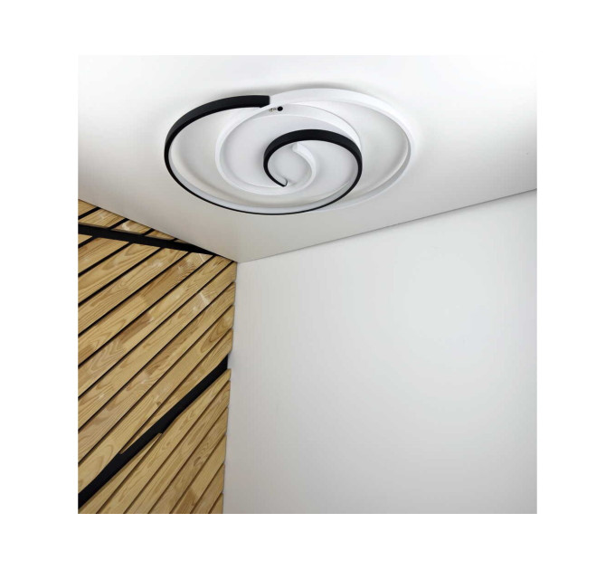 Світильник LED smart DUOS+пульт круг 100W 3000-5000K IP20 чорний ( 220785 )
