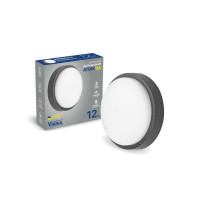 Світильник LED Violux ДББ ATOM UA 12W 5000K антрацит IP54 картон ( 253353 )