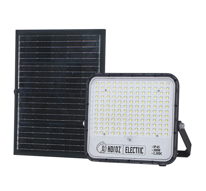 Прожектор світлодіодний з сонячною панеллю TIGER PRO-300 300W 6400K HOROZ ELECTRIC 068-012-1300-010