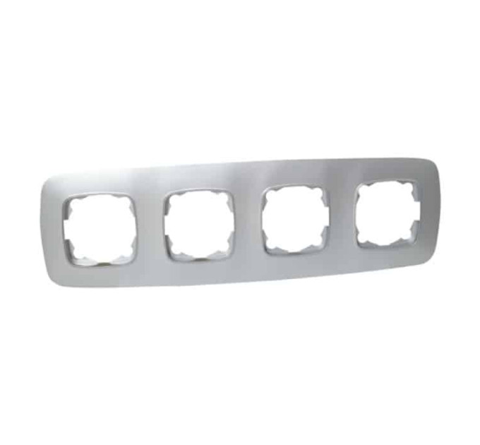 Рамка 4-на срібло ELA HOROZ ELECTRIC 112-007-0014-020