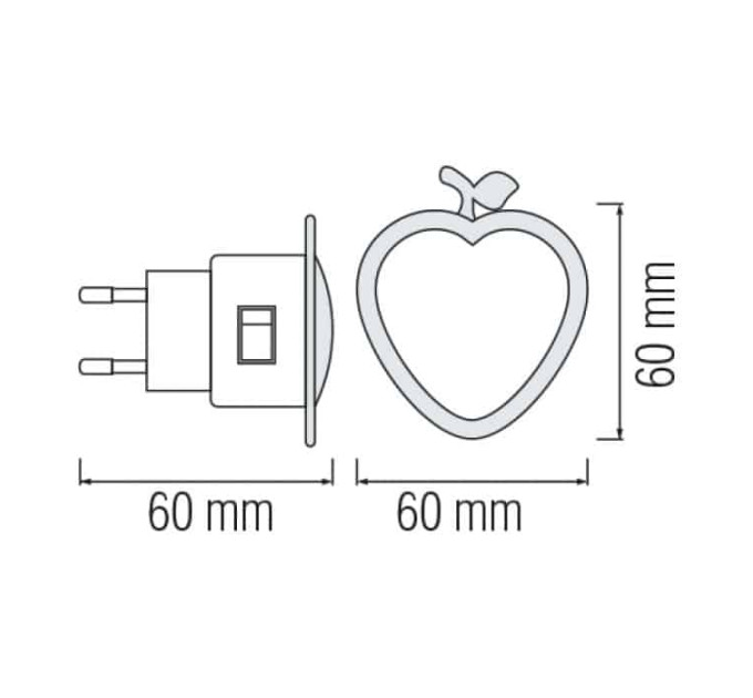 Нічник led BUGS білий HOROZ ELECTRIC 085-001-0003-011