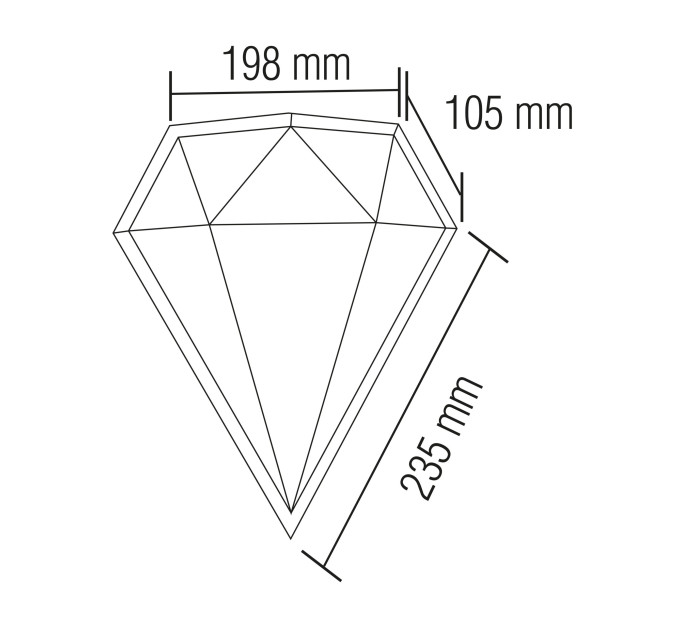 Світлодіодний світильник садово-парковий CARAT HOROZ ELECTRIC 076-071-0012-010