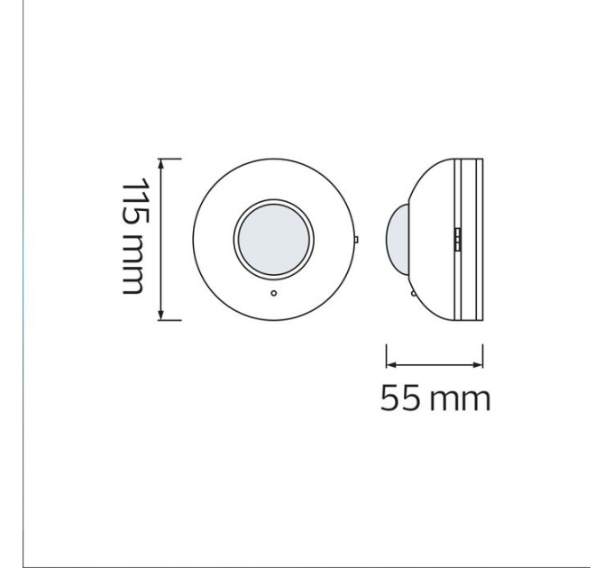 Датчик FOCUS білий HOROZ ELECTRIC 088-001-0001-010