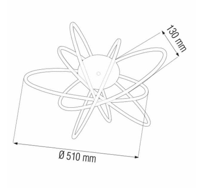 Світлодіодна люстра GENESIS 100W HOROZ ELECTRIC 019-036-0100-010