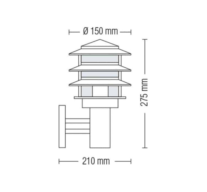 Світильник садово-парковий KAYIN-2 Е27 HOROZ ELECTRIC 075-003-0002-010