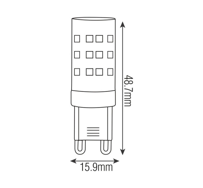 Світлодіодна лампа PETA-4 4W G9 6400K HOROZ ELECTRIC 001-045-0004-010