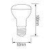 Cвітлодіодна лампа REFLED-10 10W E27 4200К R63 HOROZ ELECTRIC 001-041-0010-061