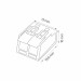 Клемник 2-х полюсний SLIM CONNECTOR-2 HOROZ ELECTRIC 103-002-0002-010