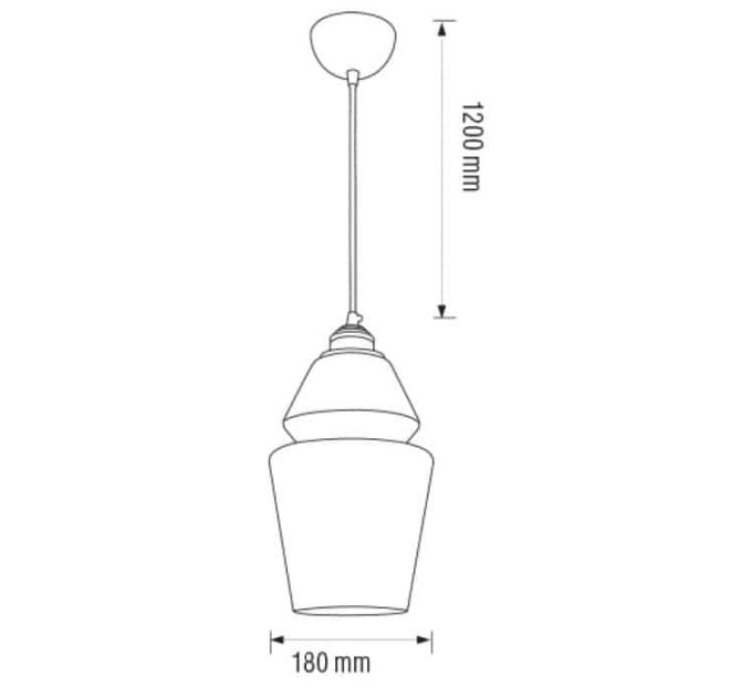 Світильник підвісний SPARK-1 титановий HOROZ ELECTRIC 021-016-0001-010