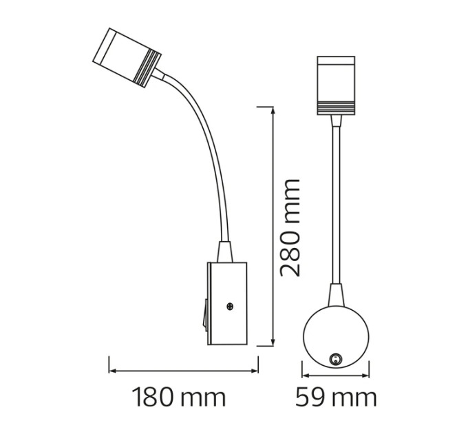 Світлодіодна підсвітка дзеркал-картин TURNA 3W HOROZ ELECTRIC 040-007-0003-010