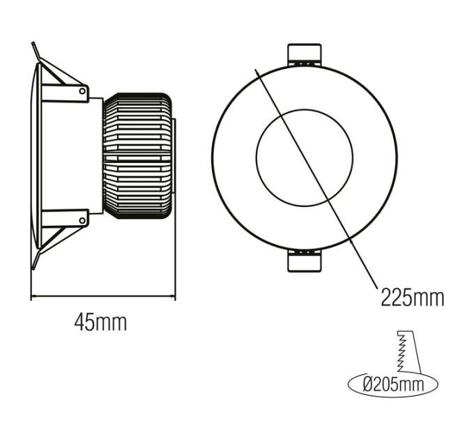 Світлодіодний світильник VANESSA-30 30W 6400K HOROZ ELECTRIC 016-044-0030-010