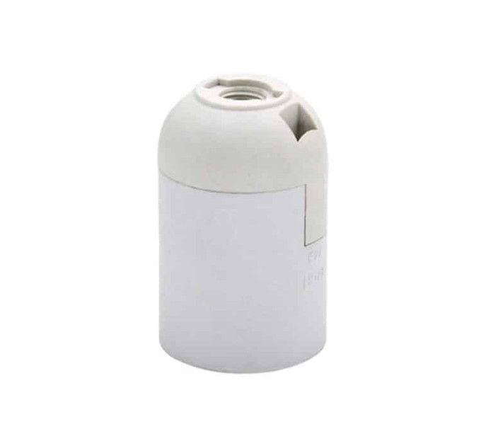 Патрон пластиковий Е27 білий HOROZ ELECTRIC 094-002-0002-010