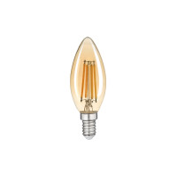 Лампа LED FILAMENT С37 6W E14 2200K (бронза) VIOLUX ( 833022 )