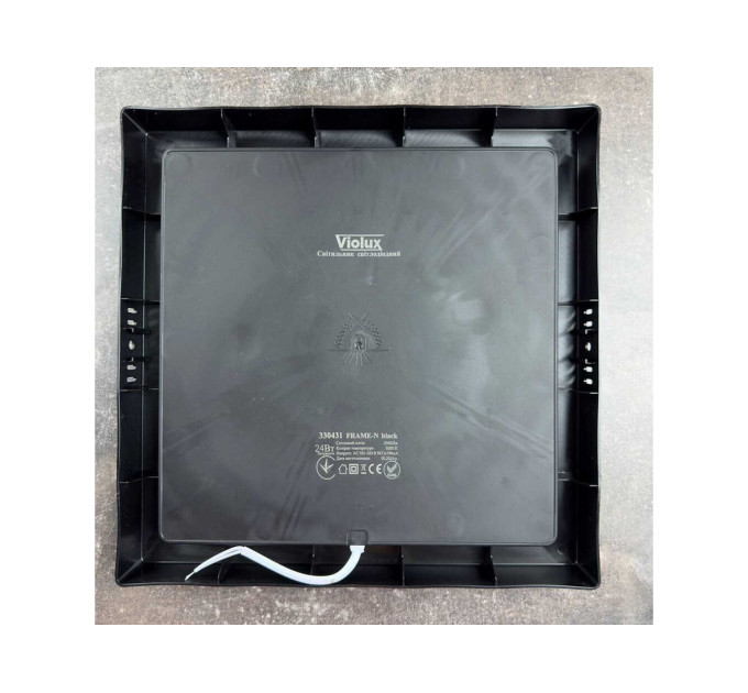 Світильник LED Violux ДББ FRAME-N 24W 5000K IP20 квадрат чорний ​( 330431 )