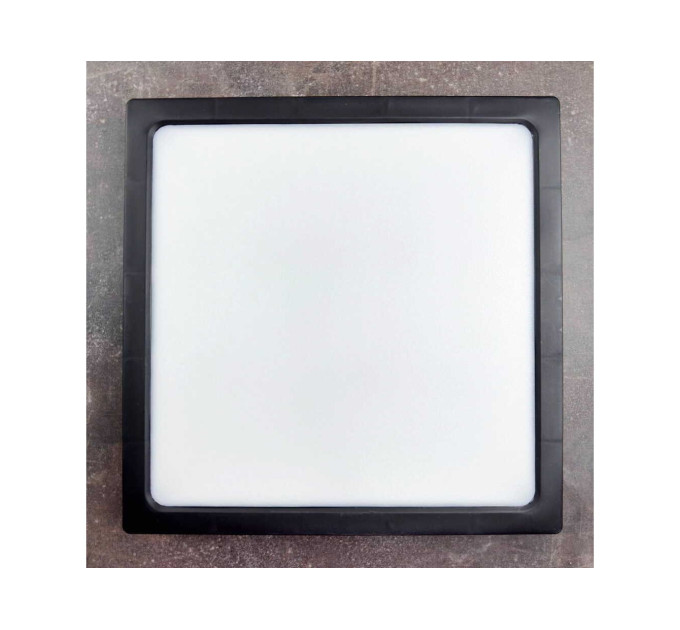 Світильник LED Violux ДББ FRAME-N 24W 5000K IP20 квадрат чорний ​( 330431 )