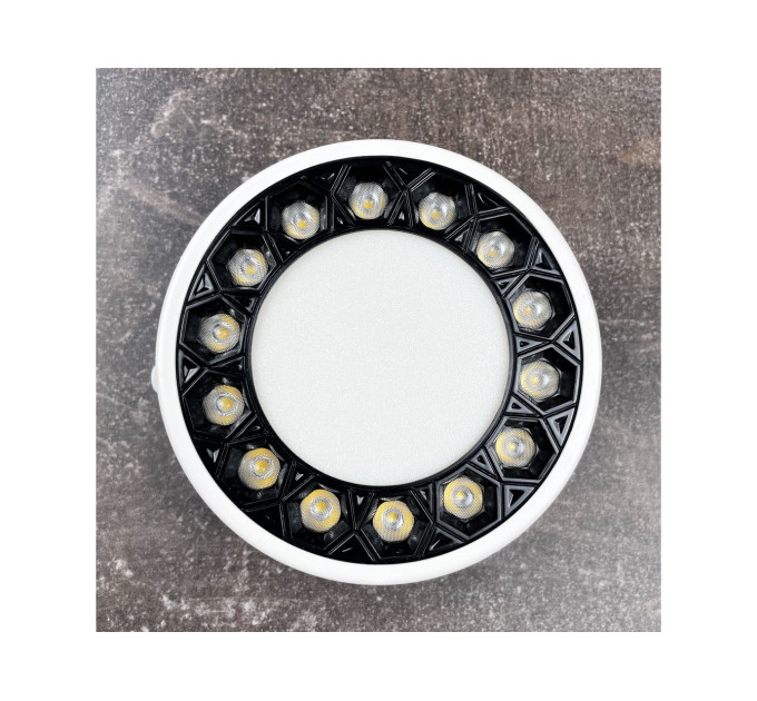 Світильник LED даунлайт Violux ADAMANT 18W 4200K круг IP20 чорний ( 100170 )