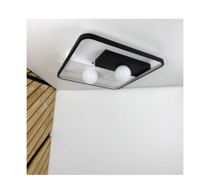 Світильник LED smart PICASSO-S+пульт 85W 3000-5000K IP20 квадрат біло-чорний Violux ( 220635 )