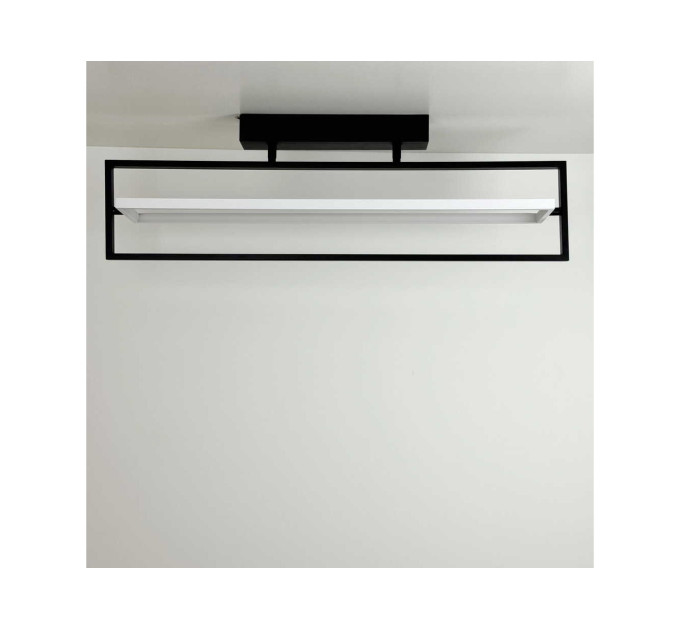 Світильник LED smart PRADA+пульт 60W 3000-5000K IP20 прямокутник чорно-білий Violux ( 220715 )