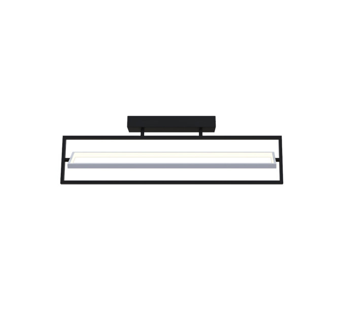 Світильник LED smart PRADA+пульт 60W 3000-5000K IP20 прямокутник чорно-білий Violux ( 220715 )